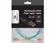 Gembird Multimode duplexní optický kabel OM4 50/125, LC/LC, 0,5m