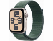 Apple Watch SE GPS, 44mm hliníkové pouzdro Moonlight se sportovním páskem Mountain Lake