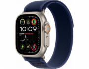 Apple Watch Ultra 2 GPS + Cellular, 49mm přírodní titanové pouzdro s modrým Trial S/M páskem