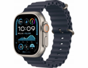 Apple Watch Ultra 2 GPS + Cellular, 49mm přírodní titanové pouzdro s páskem Navy Ocean
