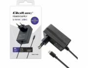 Qoltec Super FAST PD nabíječka pro Raspberry PI 5 | USB-C | 27W | 5-12V | 1,8-5A | Černý