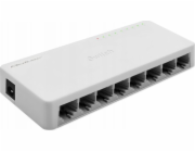 Qoltec SWITCH síťový přepínač 8 x RJ45 portů | 1000 Mbps | Rychlý Ethernet | LAN