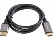 Lanberg Displayport(M)-HDMI(M) kabel 1M 4K černo-stříbrný