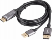 Lanberg Kabel HDMI(M)-Displayport(M) 1M 4K Černý