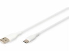 Digitus Silikonový napájecí kabel USB-A – USB-C, USB 2.0 ...