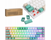 Defender  VEXX GK-084 Mechanická klávesnice RGB podsvícení bílé