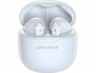 AWEI Bluetooth 5.3 T68 TWS ENC sluchátka bílá