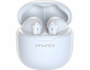 AWEI Bluetooth 5.3 T68 TWS ENC sluchátka bílá