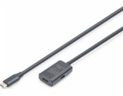 Digitus Aktivní prodlužovací kabel USB-C – USB-C, USB 3.2 Gen1, 5 Gb/s, 5 m
