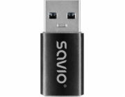 Savio USB-C 3.1 (F) - USB-A 3.1 (M) adaptér AK-81