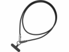 TB 2v1 USB C kabel Lanyard 1m Black