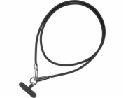 TB 2v1 USB C kabel Lanyard 1m Black