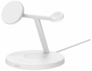 Belkin Boost Charge Pro 3v1 Qi2 15W Nastavitelná nabíječka, bílá