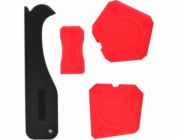 AWTools silikonové špachtle s řezačkou 4 kusy (AW27701)