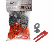 AWTools Systém vyrovnávání dlaždic 7-14mm klíny 50ks + klip 50ks (AW30363)