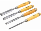 AWTools SADA DLÁTEK S DŘEVĚNÝMI RUKAMI 4 KUSY 6/12/18/24 MM