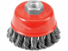 AWTools Hrnkový kartáč 75 mm / kroucený drát / závit M14 ...