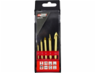 AWTools vrtačka SADA VRTÁKŮ NA SKLO A KERAMIKA 4-10MM 5ks...