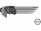AWTools Sada šestihranných klíčů typ L 1,5-10mm s kuličko...