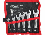 AWTools SADA KRÁTKÝCH OTEVŘENÝCH KLÍČŮ 6ks. /8mm-19mm/ (8,10,13,15,17,19mm)