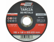 AWTools KOVOVÝ DISK 115*1,0mm BLACK LINE