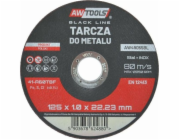 AWTools KOVOVÝ DISK 125*1,0mm BLACK LINE
