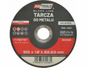 AWTools KOVOVÝ DISK 125*1,6mm BLACK LINE