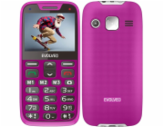 EVOLVEO EasyPhone XR, mobilní telefon pro seniory s nabíjecím stojánkem, růžová