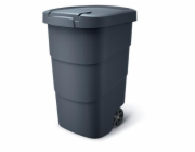 Popelnice Prosperplast Wheeler 95 l antracit, černé víko