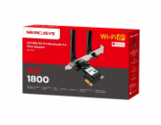 Síťová karta TP-Link Mercusys MA70XE AXE 1800, WiFi 6, Bluetooth 5.3, 2,4/5GHz, PCI-e