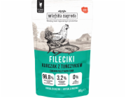 WIEJSKA ZAGRODA Kuřecí Filety s Tuňákem – mokré krmivo pro kočky – 85g