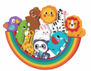 2Kids Toys Balanční puzzle se zvířátky 2 v 1
