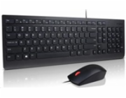 LENOVO klávesnice Essential Wired USB Keyboard + Mouse Set - USB, černá