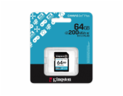 Kingston Canvas Go! Plus - Paměťová karta flash - 64 GB - Video Class V30 / UHS-I U3 / Class10 - SDXC UHS-I
