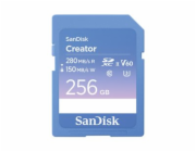 SanDisk Creator - Paměťová karta flash - 256 GB - Video Class V60 / UHS-II U3 / Class10 - SDXC UHS-II