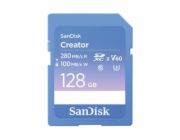 SanDisk Creator - Paměťová karta flash - 128 GB - Video Class V60 / UHS-II U3 / Class10 - SDXC UHS-II