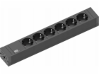 CONNECT LINE Steckdosenleiste 6-fach