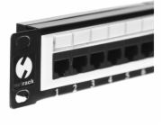 NetRack Patch panel 19   24-porty Kat.6 UTP (104-06)