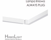 HanksLight LED stropní svítidlo HanksLight, bílé, lineární, hliníkové, závěsné, možnost zásuvného připojení, 1200 mm, down36W, 4000K