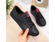 Big Star Nízké tenisky z ekokůže černé Big Star DD274687 37