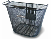 Přední košík Basil BASIL BREMEN KF, ocel, černý + montážní deska košíku BASIL KLICKFIX ADAPTER, odnímatelný montážní systém na řídítka (bez držáku) (NOVINKA)