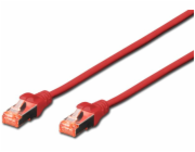 Digitus Patchcord CAT6, S-FTP, 0,5m, červený, 10 ks (DK-1644-005-R-10)