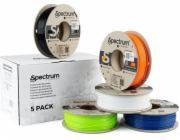 Spectrum Spectrum 3D vlákno, Premium PET-G, 1,75 mm, 5x250 g, 80748, mix Artic White, Deep Black, Lion Orange, Navy Blue, Lime Green