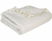 Atmosphera Cream přehoz 230x250 třásní