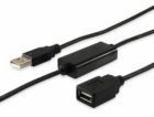 USB Equip USB-A – USB-A kabel 10 m černý (133310)