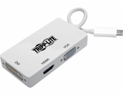Eaton Víceportový adaptér USB-C (M/3xF) 4K HDMI, DVI, VGA, HDCP U444-06N-HDV4K bílý