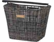Basil BASIL BREMEN RATTAN LOOK Ratanový košík na řídítka KF + BASIL KLICKFIX ADAPTER PLATE systém uchycení košíku odnímatelný (bez držáku) přírodní hnědá (NOVINKA)