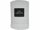 LullaLove bambusová deka 80x100 cm Glamour Grey Lullalove