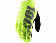 100% Rukavice 100% BRISKER Rukavice fluo žlutá vel. XL (délka ruky 200-209 mm) (NOVINKA)