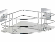 Sprchový koš Wenko věšák na sprchu a vanu Quadro Turbo-Loc 27,5 cm nerez